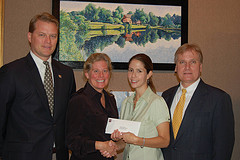 Donation of a check